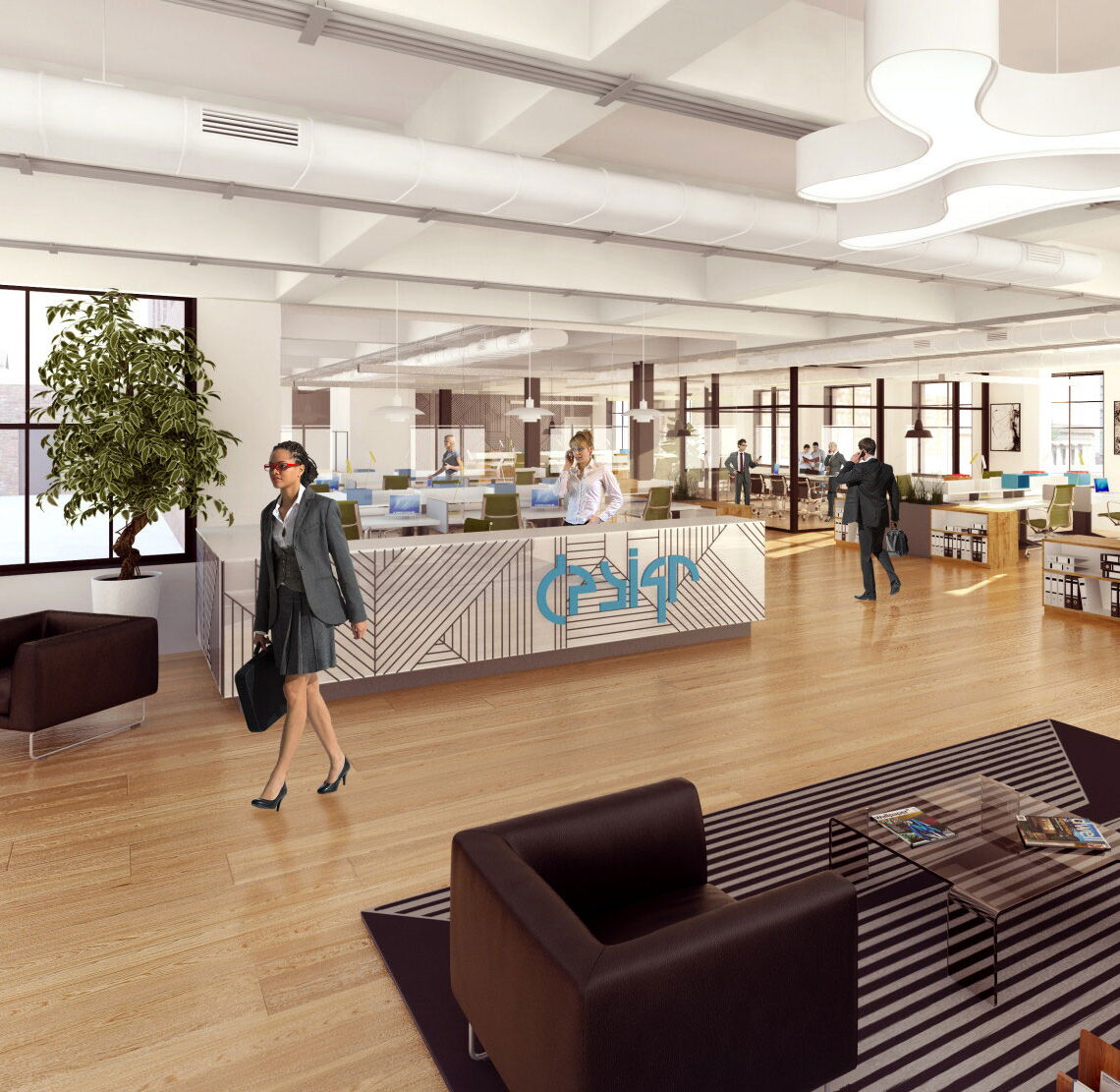 Rendering of Potential Office Space at Springfield Union Station